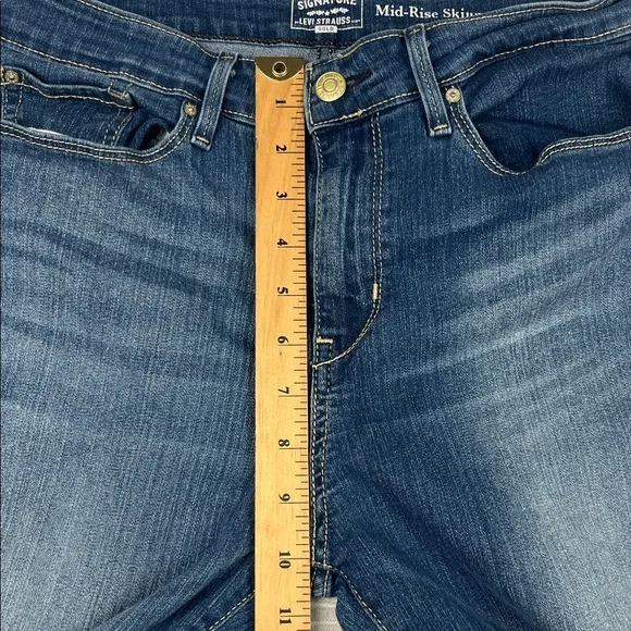 Levi’s Strauss Signature Gold Mid-Rise Skinny Ladies Jeans 30w Pre Owned - Picture 4 of 12